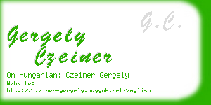 gergely czeiner business card